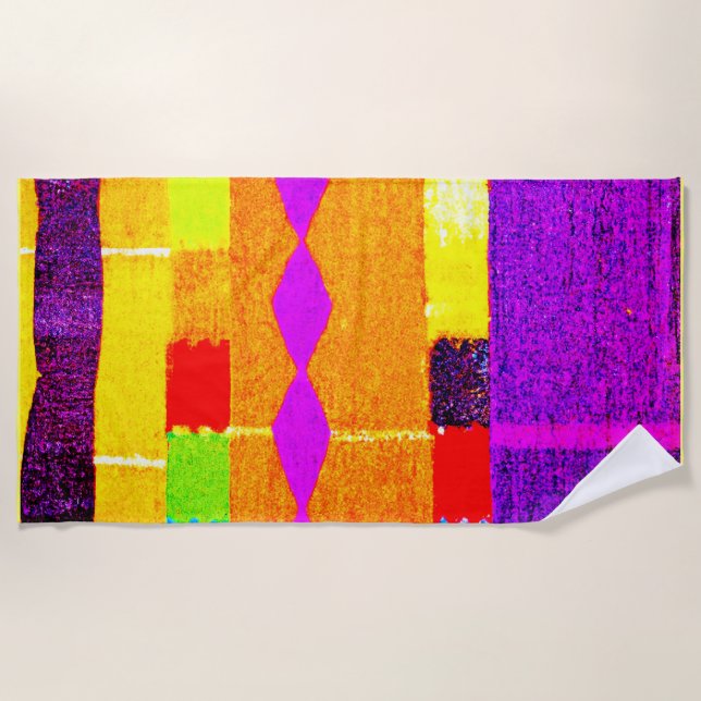 Toalla De Playa Vivid Palette Harmony (Anverso)