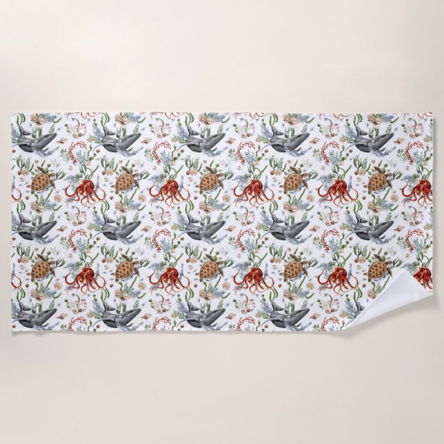 Toalla De Playa Viviendo la vida en plena floración (Anverso)