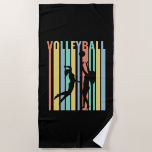 Toalla De Playa Voleibol Beachvoleibol Retro