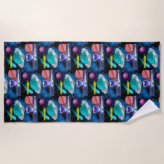 TOALLA DE PLAYA VOYAGER COSMIC (Anverso)