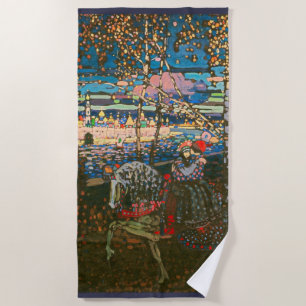 Toalla De Playa Wassily Kandinsky La Pareja Montada Arte Ruso