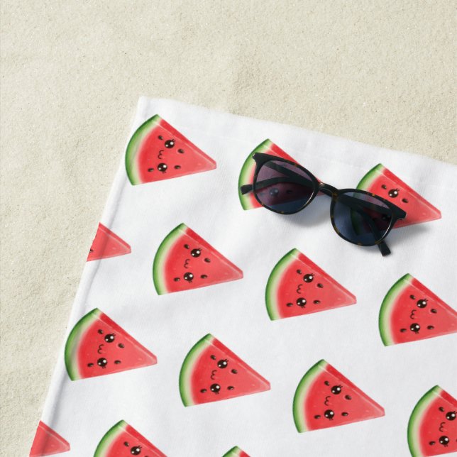 Toalla De Playa Watermelon Custom Funny Summer Fruit (In situ)
