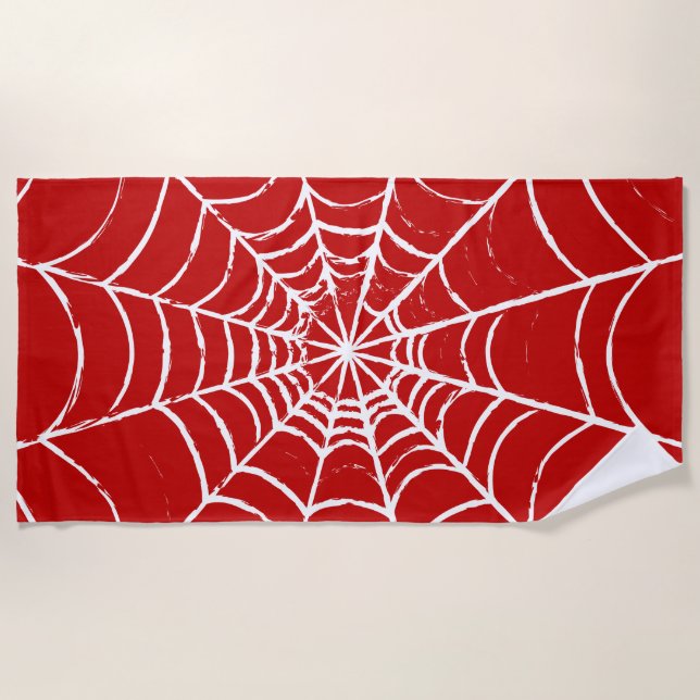 Toalla De Playa Web roja (Anverso)