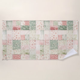Toalla De Playa Western Mint Pink Floral Quilt Patterns