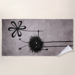 Toalla De Playa Whimsigoth Cute Gótico Mal Creatura Flor Vintage