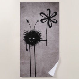 Toalla De Playa Whimsigoth Cute Gótico Mal Creatura Flor Vintage