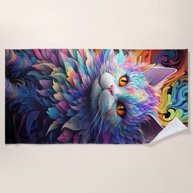 Toalla De Playa Whisker Wonder (Anverso)