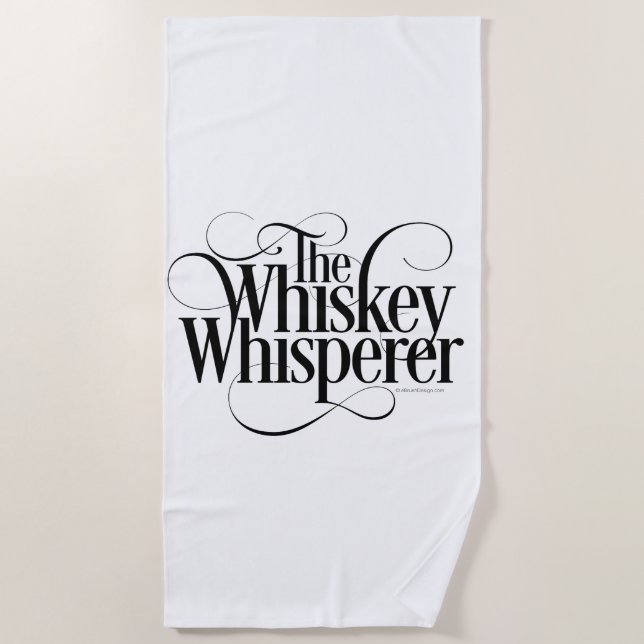 Toalla De Playa Whiskey Whisperer (Anverso)