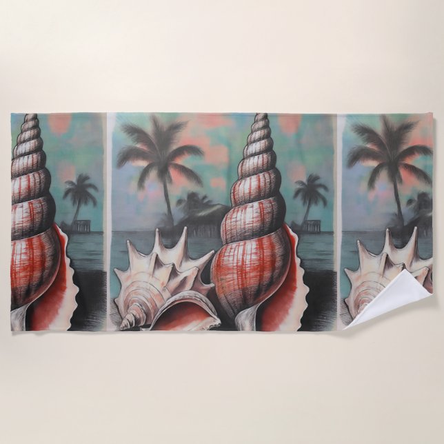 Toalla De Playa Whispers Of The Shore (Anverso)