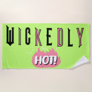 Toalla De Playa Wickedly Hot (Lime Green) Beach Towel