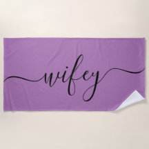 Toalla de playa - Wifey Lavanda