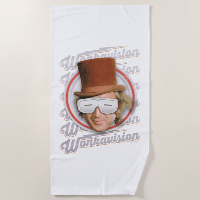 Toalla De Playa Willy Wonka en Goggles de Wonkavision (Anverso)