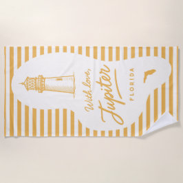 Toalla De Playa With Love Jupiter Beach Towel