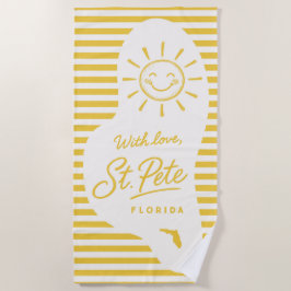 Toalla de playa With Love St Pete