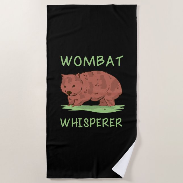 Toalla De Playa Wombat Whisperer (Anverso)