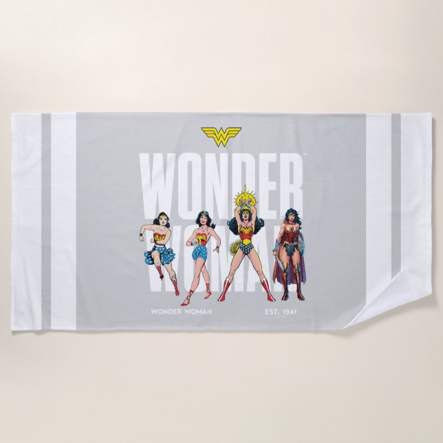 Toalla De Playa Wonder Woman Legends Forever Graphic (Anverso)