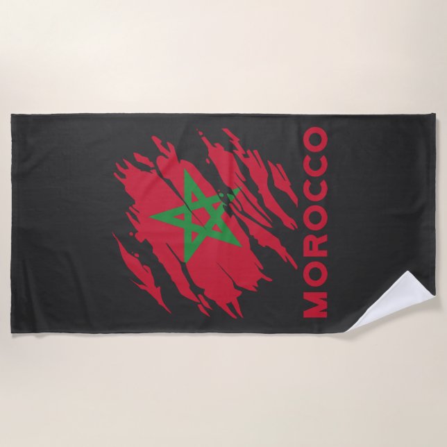 Toalla De Playa wonderful morocco design for all moroccans (Anverso)