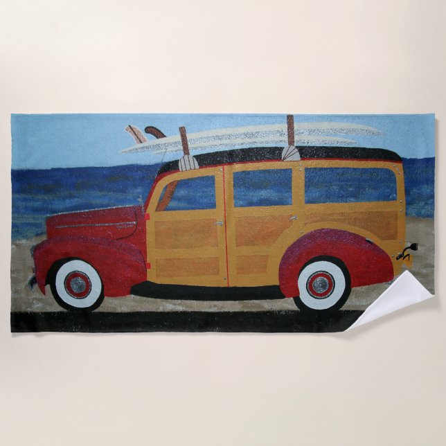 Toalla De Playa Woodie (Anverso)