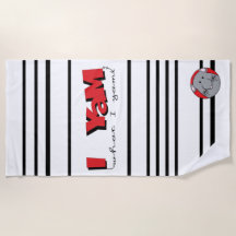 Toalla de playa "Yam What I Yam"