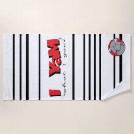 Toalla de playa "Yam What I Yam"