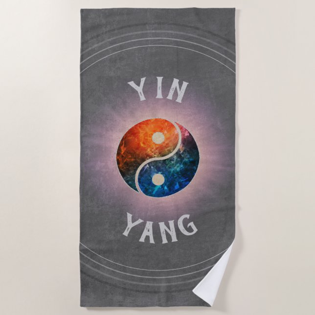 Toalla De Playa Yin Yang (Anverso)