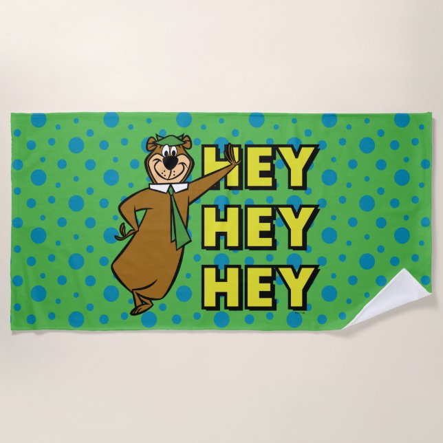 Toalla De Playa Yogi Bear Hey Hey (Anverso)