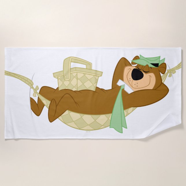 Toalla De Playa Yogi Bear Picnic Hammock Nap Time (Anverso)