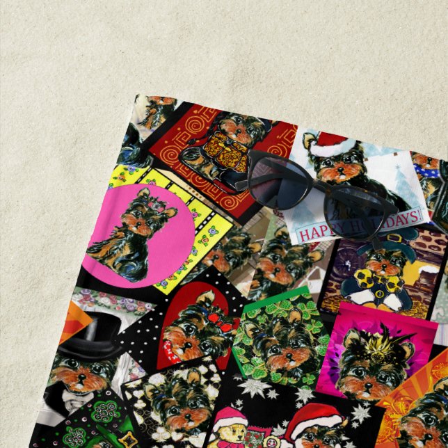 TOALLA DE PLAYA YORKIE POO (In situ)