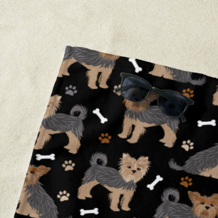 Toalla De Playa Yorkshire Terrier Paws and Bones Yorkie Dog