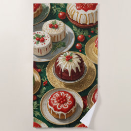 Toalla De Playa Yuletide Feast