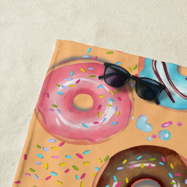 Toalla de playa Yummy Donuts. (In situ)
