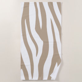 Toalla De Playa Zèbre beige