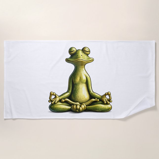 Toalla De Playa Zen Frog (Anverso)