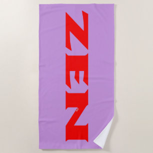 Toalla de playa Zen red lilac