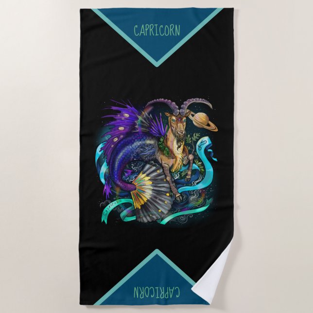 Toalla De Playa Zodiaco del Capricornio (Anverso)