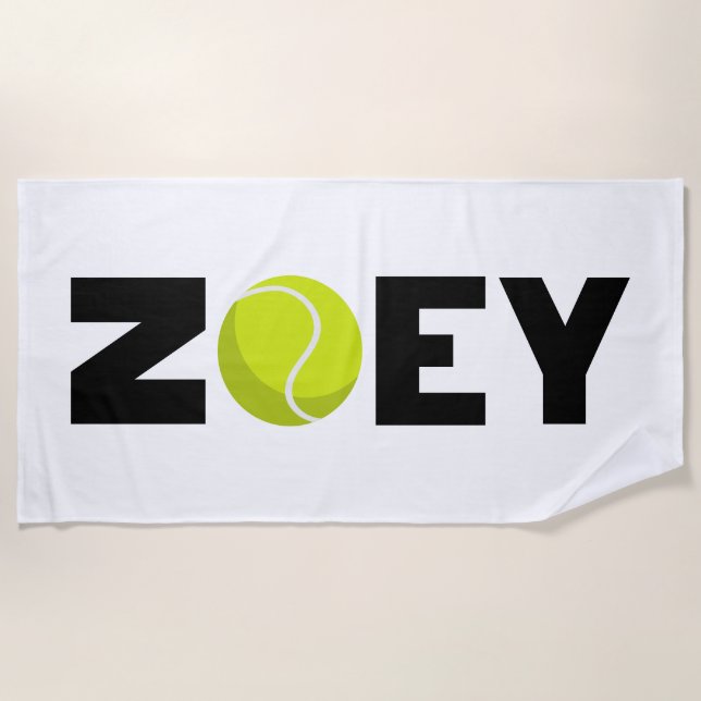 Toalla De Playa Zoey Tennis (Anverso)