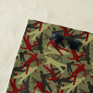 Toalla De Playa Zombie Camo