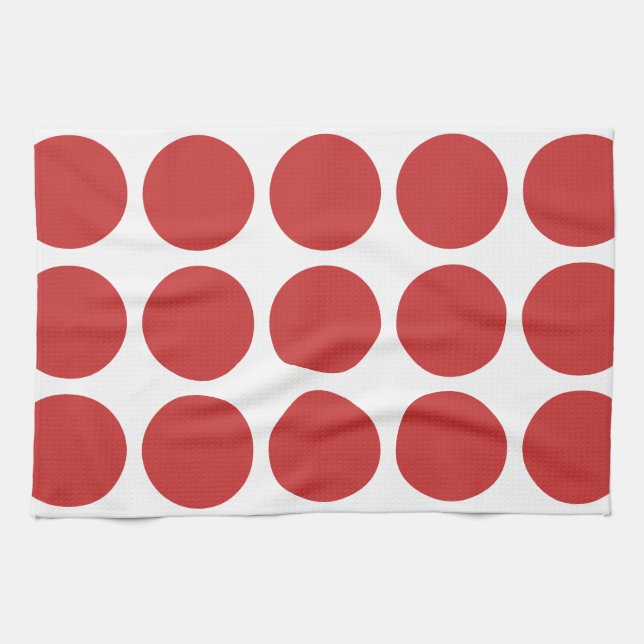Toalla de puntos de Polka grande (Horizontal)