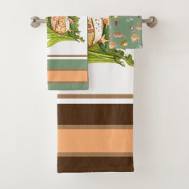 Toalla de ranas ornadas