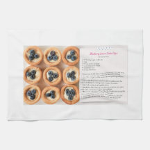 Toalla de receta de arándano azul