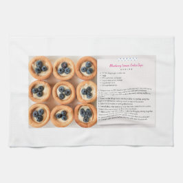 Toalla de receta de arándano azul