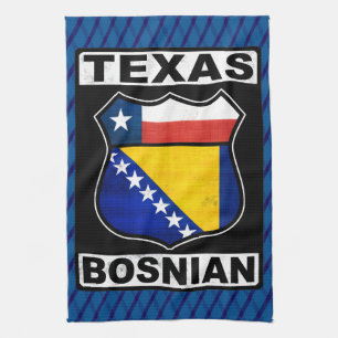 Toalla de Rótulo bosnio-estadounidense de Texas