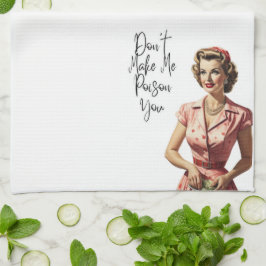 Toalla de saco de harina retro para ama de casa -