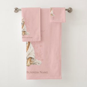 Toalla de spa personalizada para peluquería canina