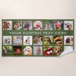 Toalla de SU playa de encargo de las FOTOS y del