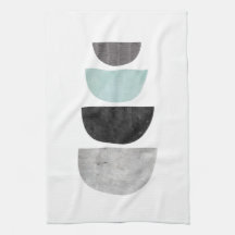 Toalla de té abstracta escandinava geométrica del