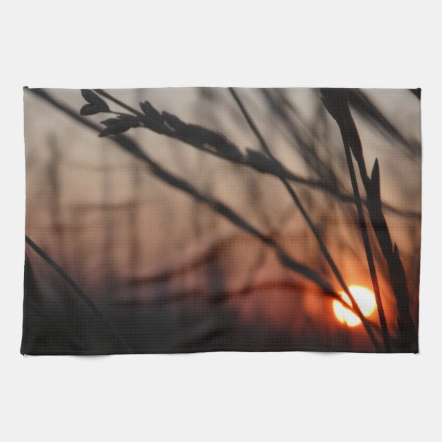 Toalla de té al atardecer de 40,6 cm x 61 cm (Horizontal)