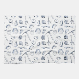 Toalla de té arqueológica de los fragmentos