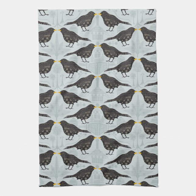 Toalla de té Black Bird (Vertical)