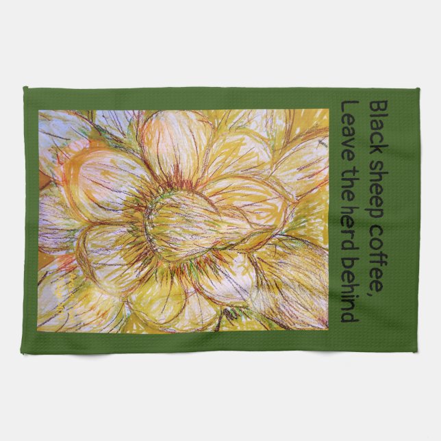 Toalla de té camellia Amarilla (Horizontal)